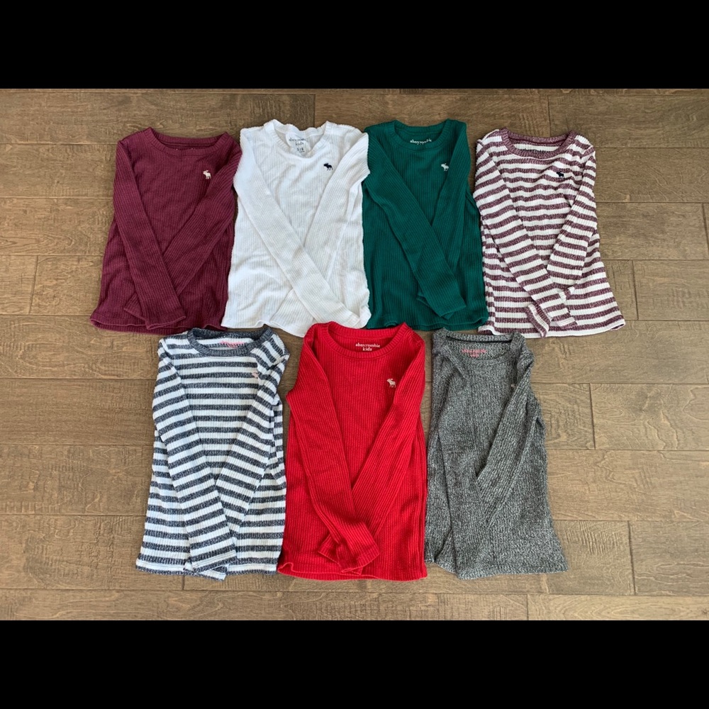 Girls Abercrombie Kids Long Sleeved Shirt Lot